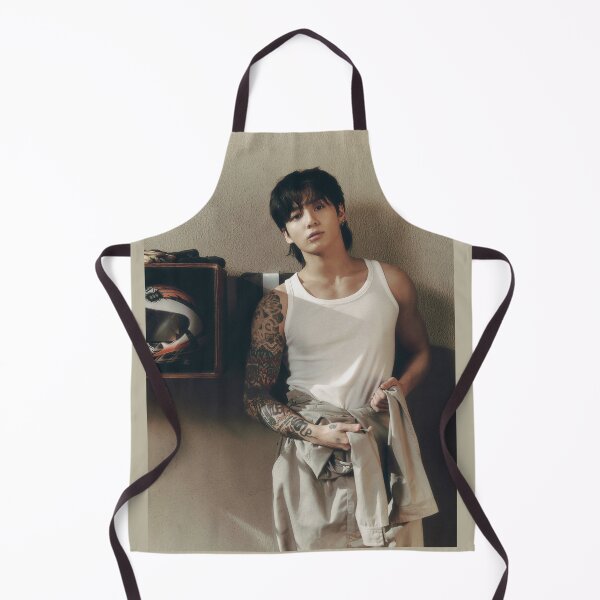 Item preview, Jungkook with tattoos and white tank top, JK BTS aura designed and sold by loveiscosmic.