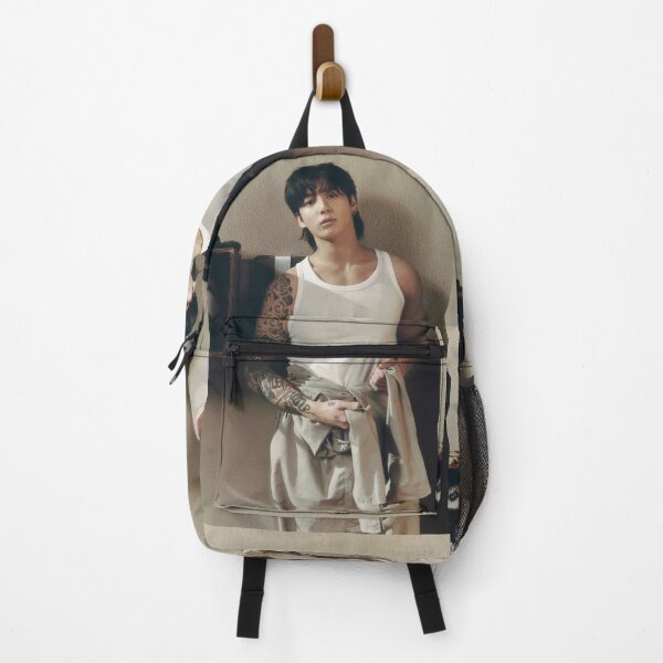 Item preview, Jungkook with tattoos and white tank top, JK BTS aura designed and sold by loveiscosmic.