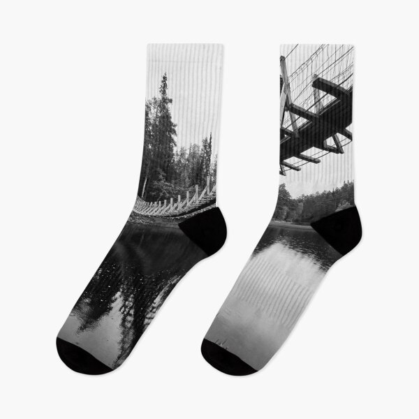 Item preview, Crossing the river. Kuusamo, Pieni karhunkierros 2025 bw designed and sold by Jouko Lehto Photography.
