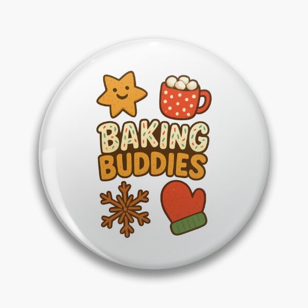 Item preview, Baking Buddies – Cute Holiday Cookie and Cocoa Winter Baking Design designed and sold by inkoutninja.