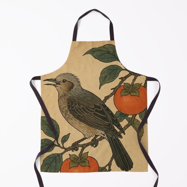 Item preview, Ukiyo-e Style Brown-Eared Bulbul ( HIYODORI ) designed and sold by Nature Oracle Ukiyo.