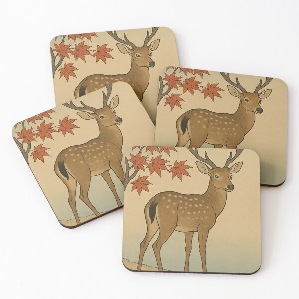 Item preview, Ukiyo-e Style Sika Deer ( SIKA ) designed and sold by Nature Oracle Ukiyo.