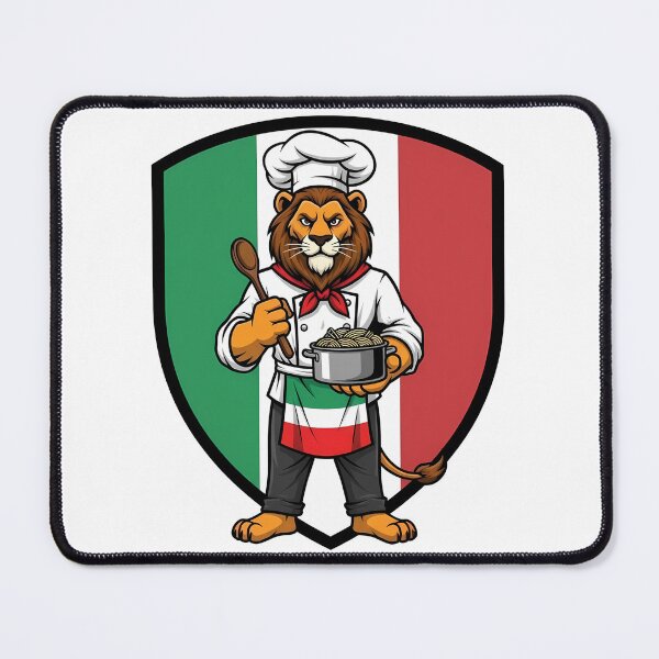 Item preview, Italian Chef Lion Pasta Mascot designed and sold by k3rstman1.