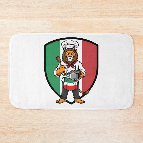 Item preview, Italian Chef Lion Pasta Mascot designed and sold by k3rstman1.