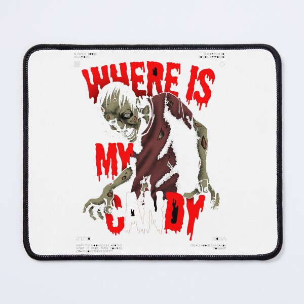 Item preview, WHERE IS MY CANDY - Edgy Zombie Horror Halloween Graphic designed and sold by GenZFashion000.