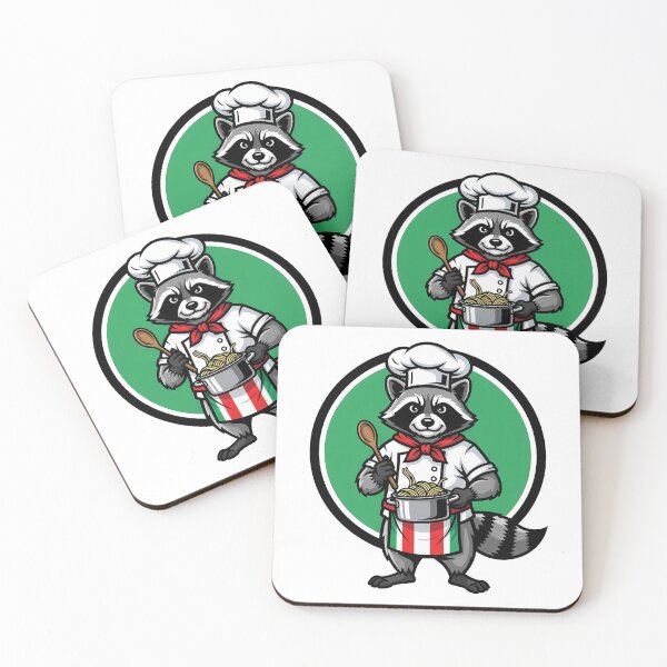 Item preview, Italian Chef Raccoon Pasta Cook designed and sold by k3rstman1.