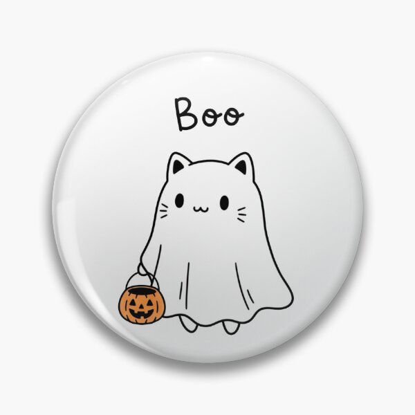 Item preview, Boo - Cute Kawaii Cat Ghost Trick or Treat designed and sold by j-2k.