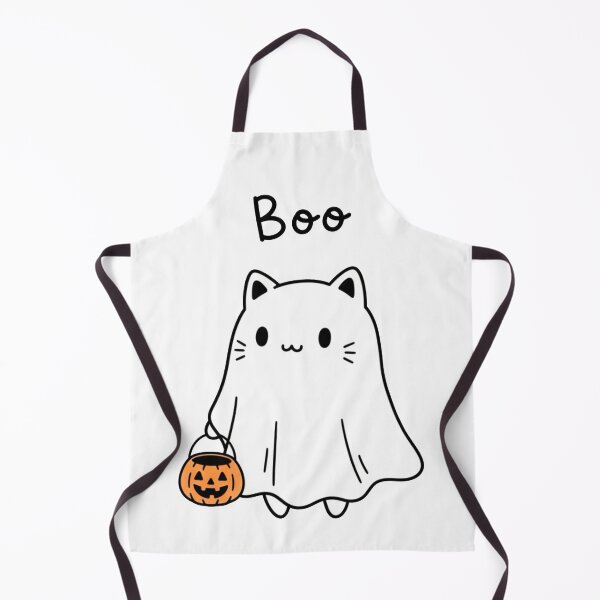 Item preview, Boo - Cute Kawaii Cat Ghost Trick or Treat designed and sold by j-2k.