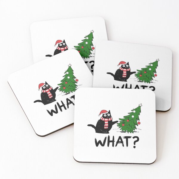 Item preview, Funny Cat Christmas What Christmas Tree designed and sold by bethanyrodgers6.