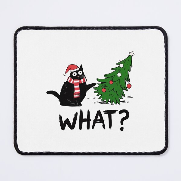 Item preview, Funny Cat Christmas What Christmas Tree designed and sold by bethanyrodgers6.