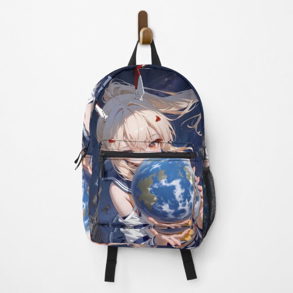 Item preview, Anime Ayanami Azur Lane Holding Earth in Space Scene designed and sold by Raslbazola.