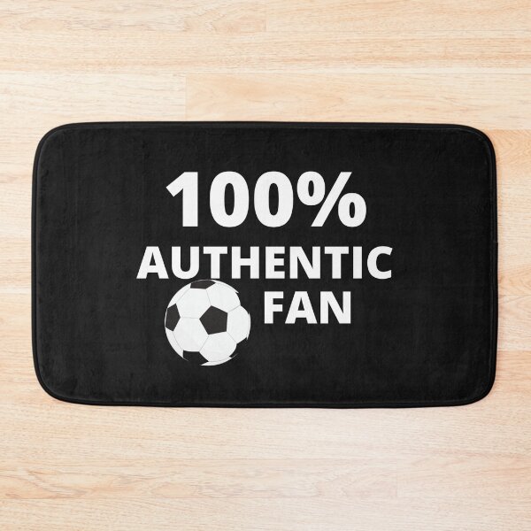 Item preview, 100% Authentic Soccer Design – White Font on Black Background Sports Quote designed and sold by Cultradesign.