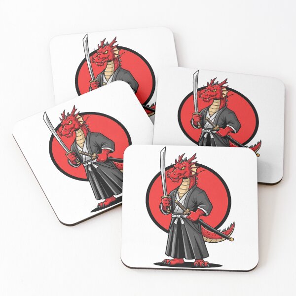 Item preview, Red Samurai Dragon Katana Warrior Japan designed and sold by k3rstman1.
