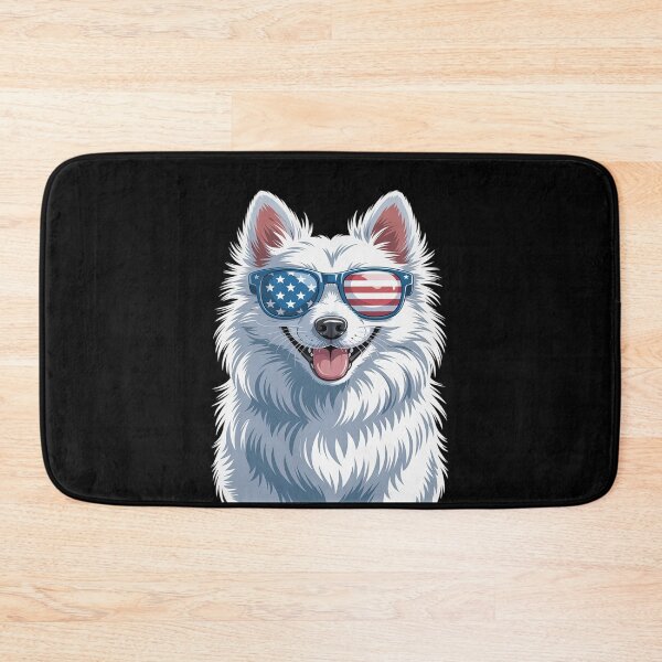 Item preview, American Eskimo Dog USA Flag Patriotic Dog Lover designed and sold by Idarmotar.