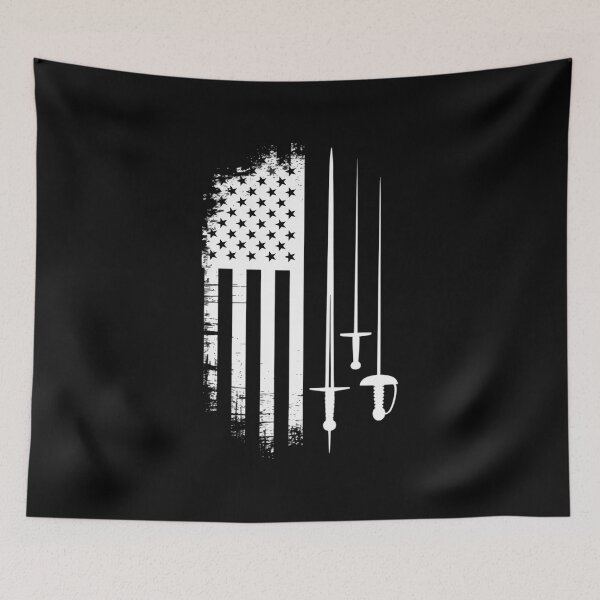 Item preview, American Fencing Gear Patriotic USA Flag Fencer 4th of July designed and sold by Idarmotar.