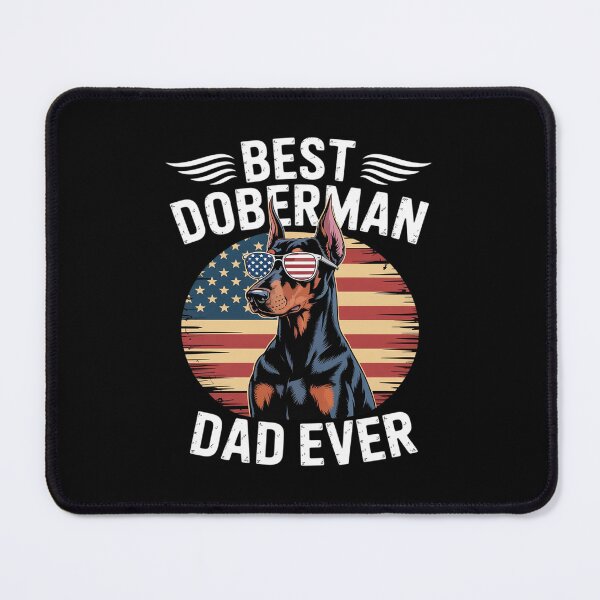 Item preview, American Flag Best Doberman Dad Ever designed and sold by Idarmotar.