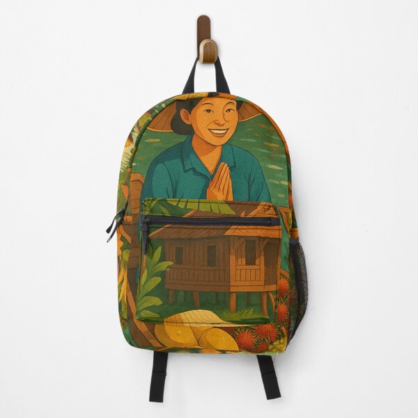 Item preview, Vibrant Thai Floating Market – Traditional Siamese Canal Life Vintage Art designed and sold by weerayar.