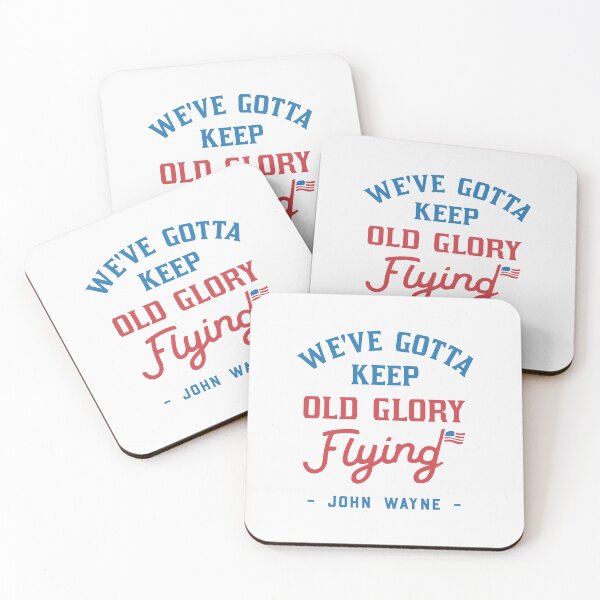 Item preview, John Wayne American Flag Patriot Quote  designed and sold by badreeder.