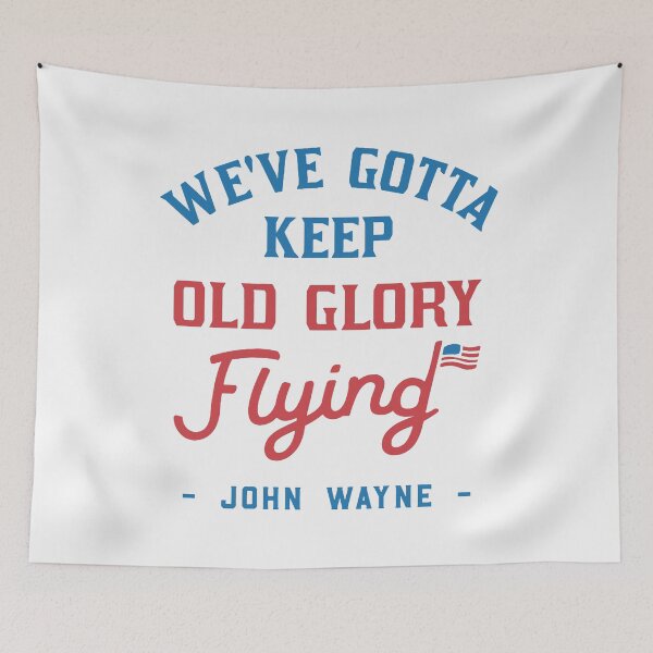 Item preview, John Wayne American Flag Patriot Quote  designed and sold by badreeder.
