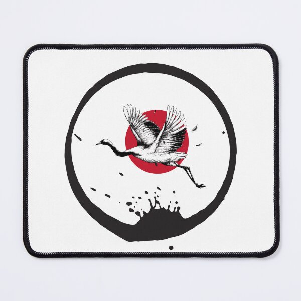 Item preview, Flying crane in front of the sun designed and sold by designeffect.