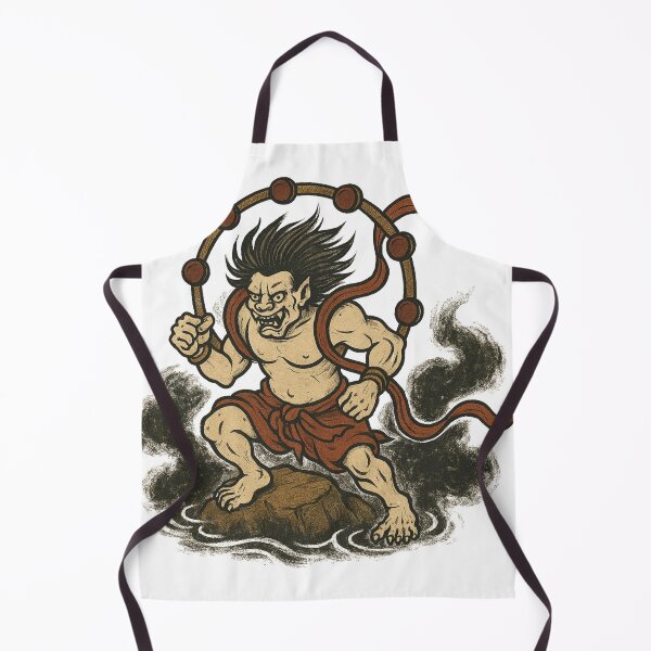 Item preview, Raijin – The Thunder Drum of Old Japan designed and sold by Lazy-Genius-Co.