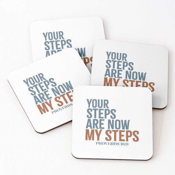 Item preview, Your steps are now my steps - Proverbs 16:9 designed and sold by LambsPath.