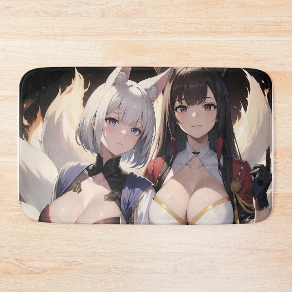 Artikelvorschau, Akagi und Kaga – Zwillingsflammenbindung – Azur Lane Anime-Mädchen entworfen und verkauft von Raslbazola.