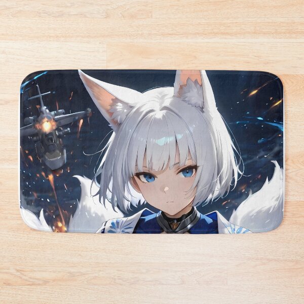 Artikelvorschau, Kaga Kampfmodus Blaue Feueraura Azur Lane Anime-Mädchen entworfen und verkauft von Raslbazola.