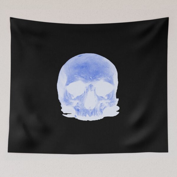 Item preview, Light Blue Skull – Icy Presence / Swiss Artwork Photography designed and sold by Raphael Wolf.