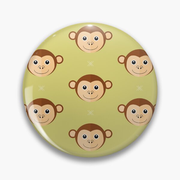 Item preview, Monkey heads on green designed and sold by reneesillus.