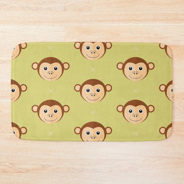 Item preview, Monkey heads on green designed and sold by reneesillus.