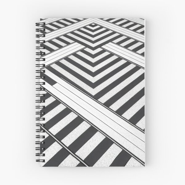 Artikelvorschau, Geometrisches Kreuzmuster – Minimalistisches optisches Liniendesign in Schwarz-Weiß entworfen und verkauft von NoctaHike.