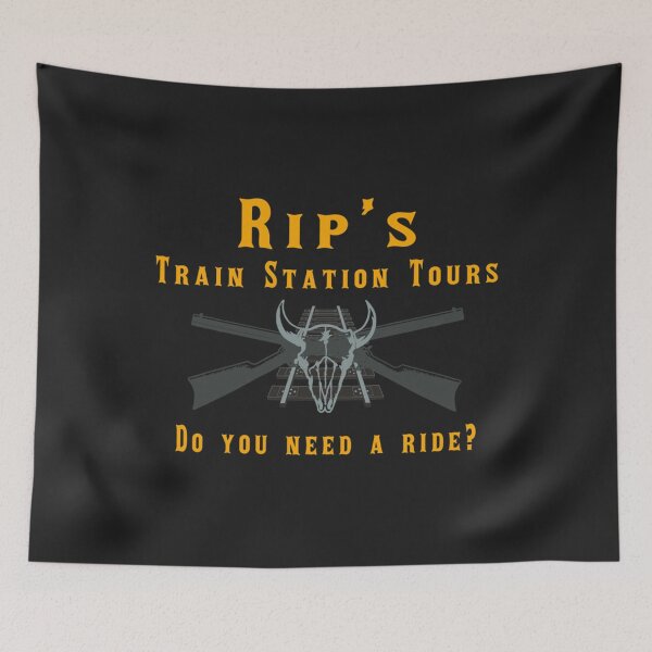Item preview, Beth Dutton Rip Wheeler Train Station t shirt. Fun Rip loves trips to the train station.  Beth Yello designed and sold by brotherschool.