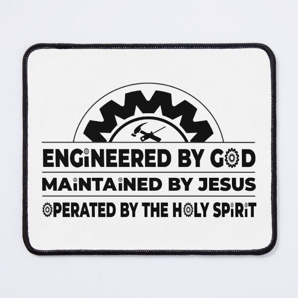 Item preview, Engineered by God, Maintained by Jesus, Operated by the Holy Spirit | Faith Tech Design designed and sold by Geezo101.
