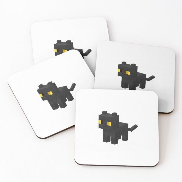 Item preview, ? Pixel Black Cat | Minecraft Style Art designed and sold by YesArtCreative.