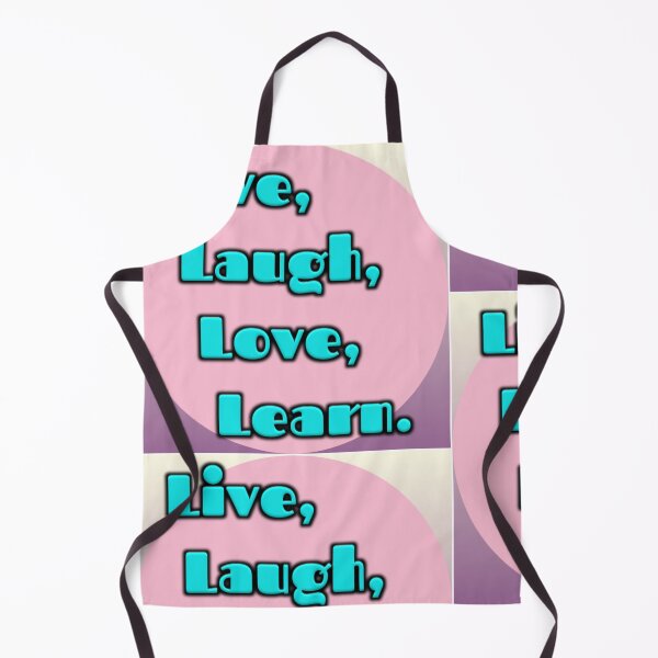 Item preview, Live Laugh Love Learn Poster - Vibrant Pink Blue Motivational Quote Wall Art Print designed and sold by Faali950.