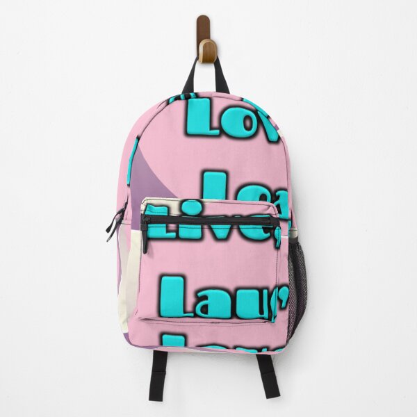 Item preview, Live Laugh Love Learn Poster - Vibrant Pink Blue Motivational Quote Wall Art Print designed and sold by Faali950.