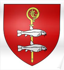 French France Coat of Arms 15446 Blason de la ville de Loché sur Indrois Poster