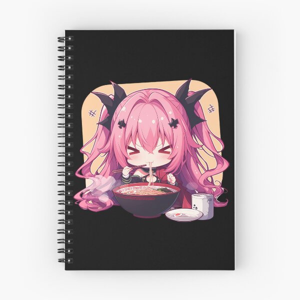 Item preview, Krul Tepes Seraph of the End Chibi Vampire Girl Enjoying Kawaii Ramen Anime designed and sold by Raslbazola.