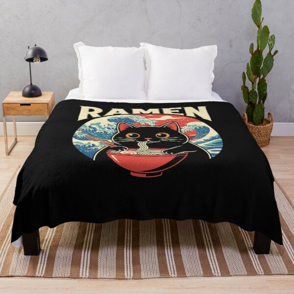 Item preview, Anime Ramen Cat Kawaii Cute Japanese Funny Cat designed and sold by merlinnears.