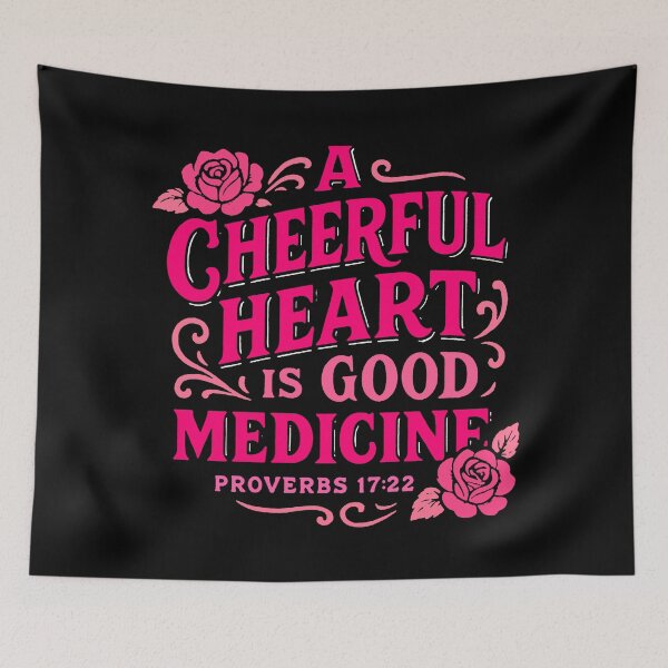 Item preview, Proverbs 17:22 A Cheerful Heart Is Good Medicine designed and sold by plushism.