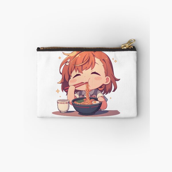 Item preview, Misaka Mikoto A Certain Scientific Railgun Chibi Girl Eating Kawaii Ramen Anime designed and sold by Raslbazola.