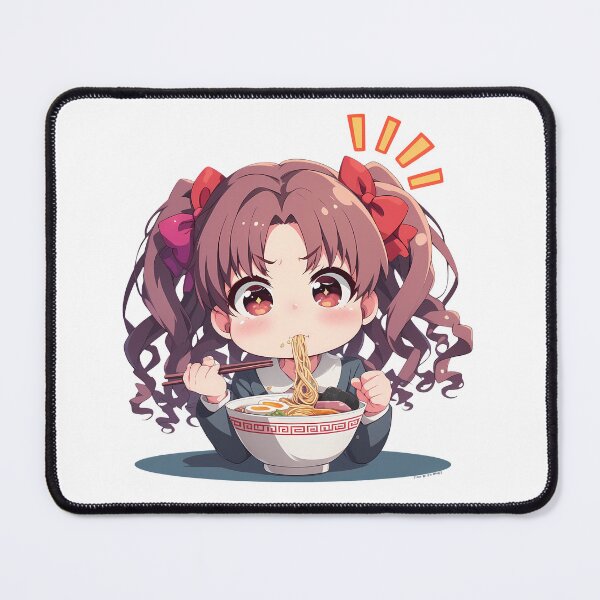 Item preview, Shirai Kuroko A Certain Scientific Railgun Chibi Girl Enjoying Kawaii Ramen Anime designed and sold by Raslbazola.
