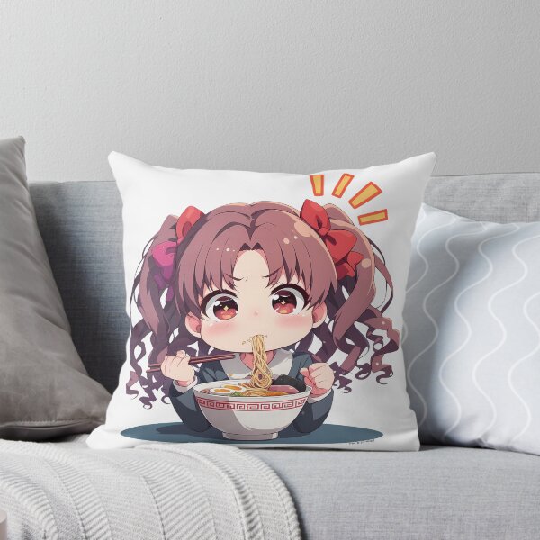 Item preview, Shirai Kuroko A Certain Scientific Railgun Chibi Girl Enjoying Kawaii Ramen Anime designed and sold by Raslbazola.