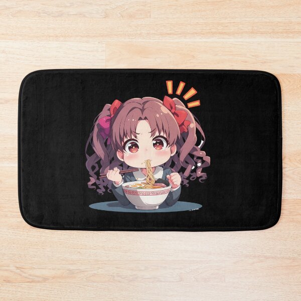 Item preview, Shirai Kuroko A Certain Scientific Railgun Chibi Girl Enjoying Kawaii Ramen Anime designed and sold by Raslbazola.