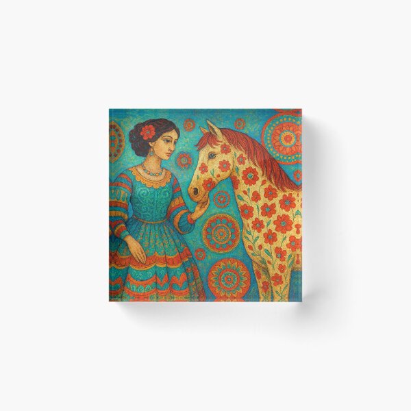 Item preview, Dream world with woman and horse designed and sold by Sigtrix.