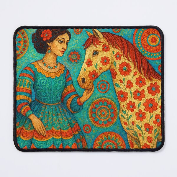 Item preview, Dream world with woman and horse designed and sold by Sigtrix.