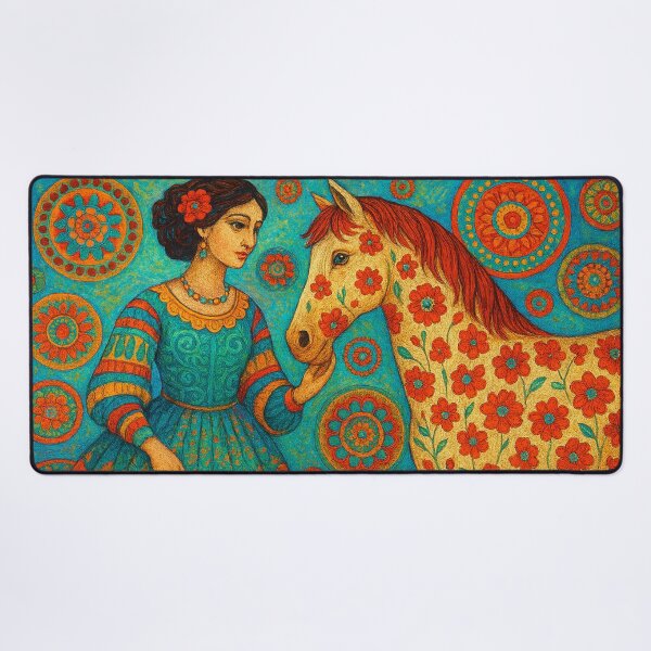 Item preview, Dream world with woman and horse designed and sold by Sigtrix.