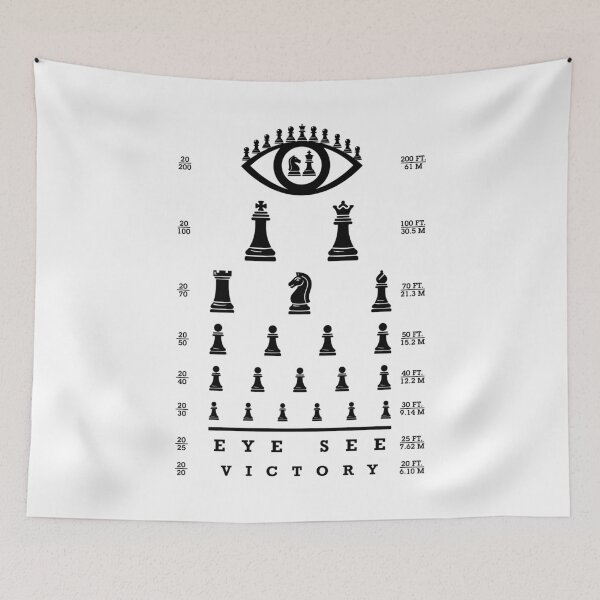 Item preview, Funny Chess Player Optician Eye Test Pieces Chart Victory designed and sold by GrandeDuc.