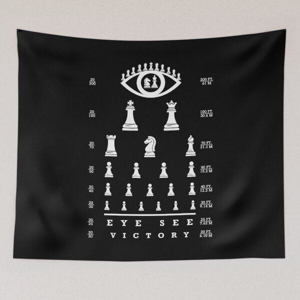 Item preview, Funny Chess Player Optician Eye Test Pieces Chart Victory designed and sold by GrandeDuc.